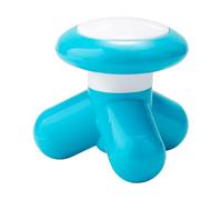 Mini Massager Portable Handheld Electric Vibration deep Tissue Impact Body Massager, Suitable for The Back, Neck, Hands, Shoulders, Powered by 3AAA Battery or USB Cable (Sky Blue)