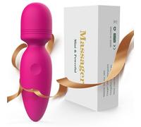 Mini Massager, Small Cordless Hand Massager with 10 Modes, Personal Hand Massager for Neck, Shoulder, Back Body (Red)