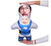 MINI ME! Blue Baby Carrier Mini Me Photo Doll | Novelty Gift of The Year Finalist | Approx 33cm x 46cm | Made in GB - Funny Fathers Day Gift, New Parent, Gifts for Dad