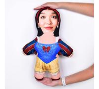 MINI ME! Blue Yellow Princess | Personalised Face CushionAdd Photo | Novelty Plush Gift Idea | 33cm x 46cm The Original British Made Gifts