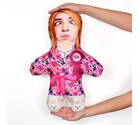 MINI ME! Floral Dressing Gown | Personalised Teddy Face Cushion | Novelty Gift of the Year Finalist | Approx 33cm x 46cm The Original Made in GB (Ginger)