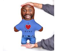 MINI ME! I heart Top Doll | Personalised Teddy | Novelty Gift of the Year Finalist | Approx 33cm x 46cm The Original Doll | Made in GB (Blue - Tone 2)