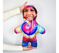 MINI ME! Personalised Doll | Plush Add Photo Face Doll Teddy | Novelty Kids Gift of the Year Finalist | Approx 33cm x 46cm The Original Doll | Made in GB (Tie Dye)