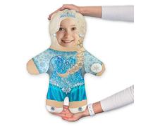 MINI ME! Princess - Ice - Blue Dress Doll | Personalised Teddy | Novelty Gift of the Year Finalist | Approx 33cm x 46cm The Original Doll | Made in GB