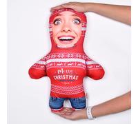 MINI ME! Red Merry Christmas Jumper Doll | Personalised Teddy | Novelty Gift of the Year Finalist | Approx 33cm x 46cm The Original Doll | Made in GB