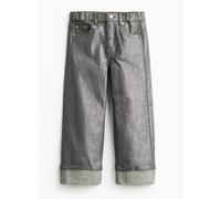 Mini Me Silver Coated Wide Leg Jeans 6 years