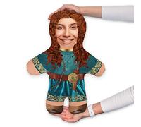 MINI ME! Viking Princess - Teal Dress Doll | Personalised Teddy | Novelty Gift of the Year Finalist | Approx 33cm x 46cm The Original Doll | Made in GB