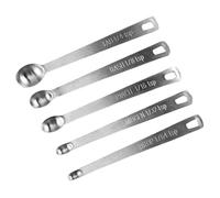 Mini Measuring Spoons Set- 5pcs Stainless Steel Kitchen Spoons, Precision Metal Cups, Tablespoon Teaspoon Measuring Set| Dry Liquid Ingredient Cooking Baking Culinary Tools Home Kitchen Portion
