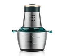 Mini Meat Grinder,Food Grinder, Kitchen Food Chopper 1000W, 2L Stainless Steel Bowl, 4 Bi-Level Blades Meat Grinder, Electric Whisk for Vegetable Fruit Onion Cutter, Green (Color : Green groen) ( Colo