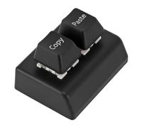 Mini Mechanical Keypad, Red Switch Programmable Design, with 2 Keys, Copy and Paste, USB C Wired Connection for Accounting Work or Rhythm Games