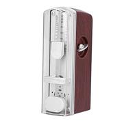 Mini Mechanical Metronome, Universal Metronome with Simple Five Pointed Star Amplifier Hole Design, Adjustable Metronome Speed 60 to 208 Beats for Piano Ukeulele Guitar Violin(Burgundy)