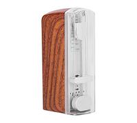 Mini Mechanical Metronome,with Solid Wood Casing,for Traditional Piano Ukelele Guitar Violin Mastering Rhythm (B)