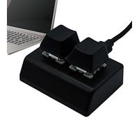 MINI Mechanical Mini Keyboard - PAD MACRO USB, 2-Key | HOTSWAP Red Axis Keyboard with Removable Cable, Compact Hand Controller for PC PROGRAMMER Shortcut Game