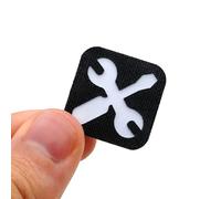 Mini Mechanical Tool Patch Wrench and Screwdriver Icon Hook Backed for EDC Toolkits Mechanics Backpacks Hats Gear Panels