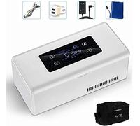 Mini Medicine Refrigerator and Insulin Cooler for Car,Small Fridge Case Portable Insulin Refrigerator Travel,Outdoor Home - Box for Medication,with Battery, Intelligent Temperature Control,Alarm