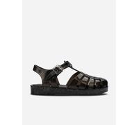 Mini Melissa Girls Possession Shiny Sandals in Black - Black - EU 31 UK 12