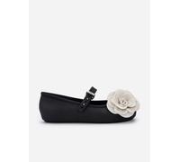 Mini Melissa Girls Soft Petals Ballerinas in Black - Black - EU 34 UK 2