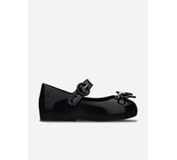 Mini Melissa Girls Sweet Love Ballerinas in Black - Black - EU 21 UK 5