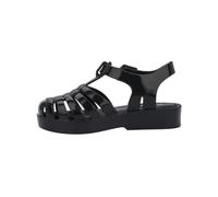 mini melissa Possession Jelly Sandal for Kids- The Iconic 90s Original Jelly Shoe, Fisherman’s Sandal with Adjustable Strap and Side Buckle for Girls, Black, 5 Toddler