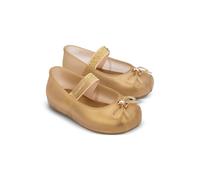 Mini Melissa Sophie bow-detailed ballet flats - Gold 25-27-28-30