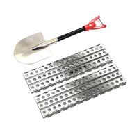 Mini Metal Escape Plate & Shovel, 1/10 RC Track Retrieval Plate for TRX4 Defender Axial SCX10 D90 CC01 Redcat MST Upgrade Trim Accessories (Red)