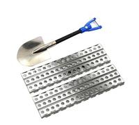 Mini Metal Escape Plate & Shovel, 1/10 RC Track Retrieval Plate for TRX4 Defender Axial SCX10 D90 CC01 Redcat MST Upgrade Trim Accessories (Blue)