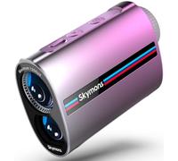 Mini Metal Golf RangeFinder，with Slope,1200Y Range Finder, 0.3 s Flagpole Locking Vibration, 7X Magnification, 95% Transmission Lens,Flag Pole Lock Vibration,Strong Magnet，Gradient Pink