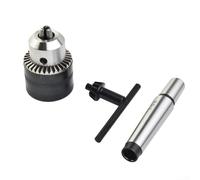 Mini Metal Lathe Drill Chuck with MT2 for Tailstock, Perfect for Hobbies and Drilling Projects
