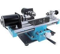 Mini Metal Lathe, High Precision Milling, Variable Speed Up to 7000 RPM, Double Bearing Design for Accurate Small Parts Processing