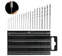 Mini Micro Drill Bit Set, 20Pcs HSS Mini Hand Drill Bit Set 0.3-1.6mm Shank Twist Drill Bits Precision Drill DIY Kit Rotary Hand Tools Accessory for Delicate Manual Work,Drilling Holes,Wood Working