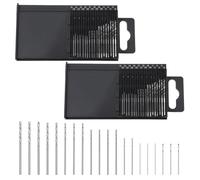 Mini Micro Drills Bit Set 0.3-1.6mm Small Drill Bits Jewelry Drills Bits Hss Tiny Bit Small Shank Full-Ground Twist High Speed Steel Tiny DIY Kit Rotary Hand Tools