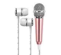 Mini Microphone Wired 3.5mm Stereo Studio Handheld Audio with Earphone KTV Karaoke Speech Noise Cancellation for Phone Computer (Color: A) (C) (D)
