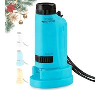 Mini Microscope, 2026 New Little Scientist Miniscope, Your Little Scientist Microscope with LED Light for Kids (Blue)