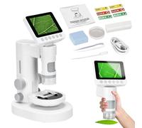 Mini Microscope for Children - Scientific Toys 100X-1000X, Portable Digital Microscope, for Children Girls Science Enthusiasts, Homeschooling Elementary and Curious Students