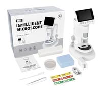 Mini Microscope For Kids | 100X-1000X STEM Project Toys | Portable Digital Microscope - For Kids Girls Science Lovers Homeschooling Primary School Students Naturalists
