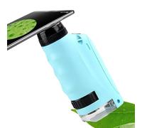 Mini Microscope, Scientific Toy with 60X-120X Magnification, Pocket Microscope with LED Lights, for Home, School, Classroom, Laboratory, Experiences Discovery, Birthday