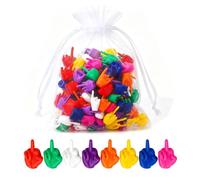 Mini Middle Fingers, 100 PCS Colorful Flip the Bird Tiny Hands