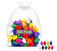 Mini Middle Fingers,50 Pack Colorful Tiny Hands,Gag Gifts for Adults (100) | Small Middle Finger Hands Gag Gift Adult Christmas White Elephant Stocking Stuffers Party Favors Office Prank Desk Decor