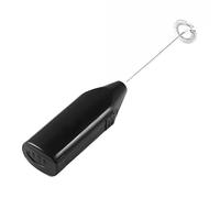 Mini Milk Frother Electric Egg Beater, Coffee Blender Handy Stainless Steel Stand, Automatic Milk Foam Maker Whisker for Coffee Lattes Cappuccino Matcha and Hot Chocolate, Kitchen Gadgets (Black)