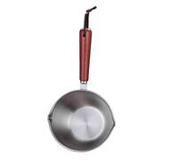 Mini Milk Heating Pot, 304 Stainless Steel 200ml Non - Slip Wooden Handle Oil Pan for Making Sauces Heating Soups Heating Milk