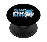 Mini Milk Man Milkman Dairy Farmer Milkman PopSockets Adhesive PopGrip