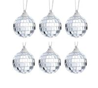 Mini Mirror Ball Baubles - Set Of 6
