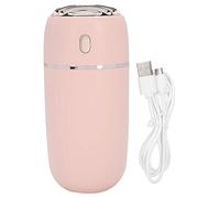 Mini Mist Sprayer USB Power Supply Face Stream Moisturizing Spray Machine 300ml Humidifier with Night Light for Home Office Bedroom Use ABS Material (Pink)