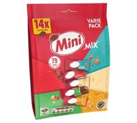 Mini Mix Chocolate Biscuit Bars Multipack 197.4g, Sharing Bag | KitKat 2 Finger Salted Caramel, Classic, White & Hazelnut, Peanut Butter, 79 kcal per Bar,