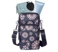Mini Mobile Phone Pouch Large Capacity Trendy Print | Women's Wallet Phone Bag for Music Festivals, Travel, Parties, Dates, Teens and Teens