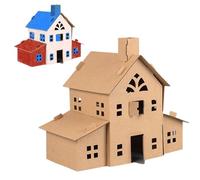 Mini Model House Kit DIY - Handmade Assembly Craft Set, Precision Cut Educational Toy Parts, Detailed Miniature Architecture Design, Durable Eco-friendly Material Build | Usage Creative Learning