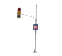 Mini Model Traffic Sign Accessory Resin Pole With Square Base hand painted finish suitable for diorama layouts collectors shelves 10.2cm