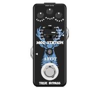 Mini Modulation Pedal 11 Modulation Modes with Chorus Flanger Tremolo Phaser Vibrato Rotary Liquid Autowah Stutter Ring Low Bit,Multi Digital Guitar Pedals
