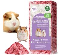 mini&moe Guinea Pigs Bedding 50L After Expandsion: Odor Control and Dust-Free Moisture Absorbent Natural Paper Small Pet Bedding - for Hamsters,Bunny and Rabbits