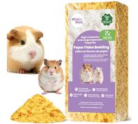 mini&moe Guinea Pigs Bedding 50L After Expandsion: Odor Control and Dust-Free Moisture Absorbent Natural Paper Small Pet Bedding - for Hamsters,Bunny and Rabbits